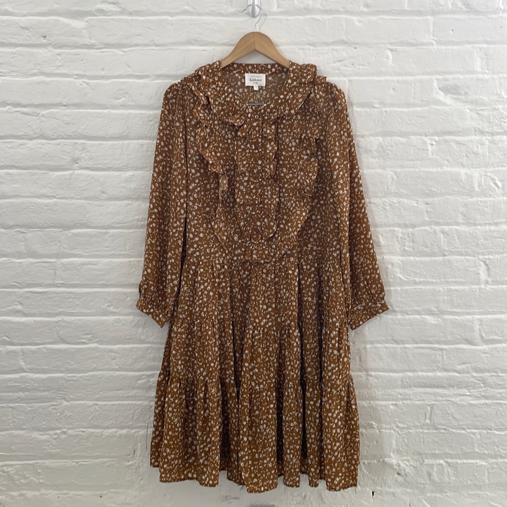 Bohme Floral Babydoll Dress (Size: L)